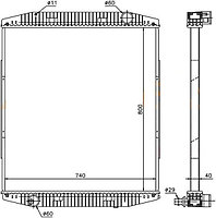 Радиатор IVECO EUROTECH /EUROMOVER /EUROTRAKKER 93-