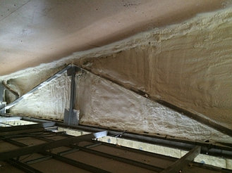 Утепление фронтона из плит OSB с внутренней стороны. 