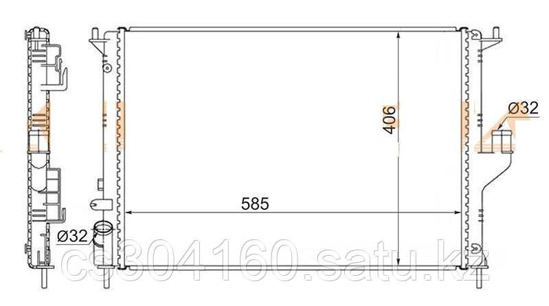 Радиатор RENAULT DUSTER 10-