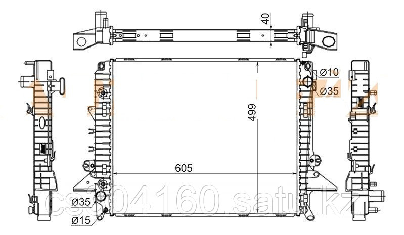 Радиатор LAND ROVER RANGE ROVER SPORT 05-13