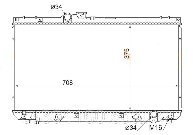 Радиатор TOYOTA ALTEZZA/LEXUS IS200/300 ##E1# 98-05