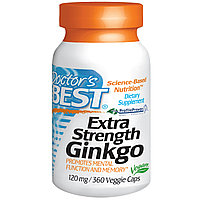 Гинкго билоба 120 мг, 360 растительных капсул.Doctor's Best