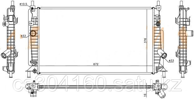 Радиатор MAZDA 3/AXELA BL# 09-13