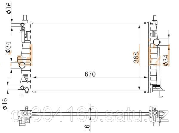 Радиатор MAZDA 3/AXELA BL# 09-13