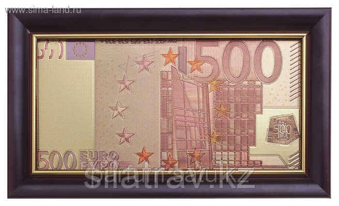 Купюра "500 евро", в рамке с каймой