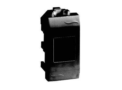 Компьютерная розетка RJ-45, кат.5E (разъем AMP), черная, 1мод. - фото 1 - id-p34161424