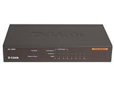 D-Link DES-1008P коммутатор неуправляемый с 8 портами 10/100Base-TX (4 порта с поддержкой PoE)