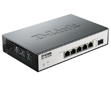 D-link DGS-1100-06/ME коммутатор настраиваемый 5 портов 10/100/1000Base-T и 1 SFP-порт