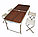 Раскладной стол и стулья для пикника в чемодане Folding Table "120* 60* 70 см" (туристический столик) темный, фото 2