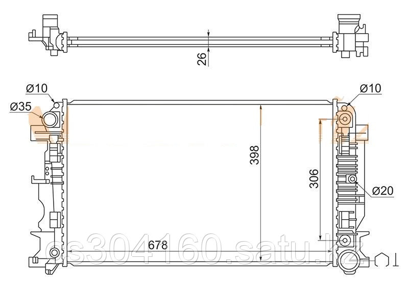 Радиатор VW CRAFTER 06-