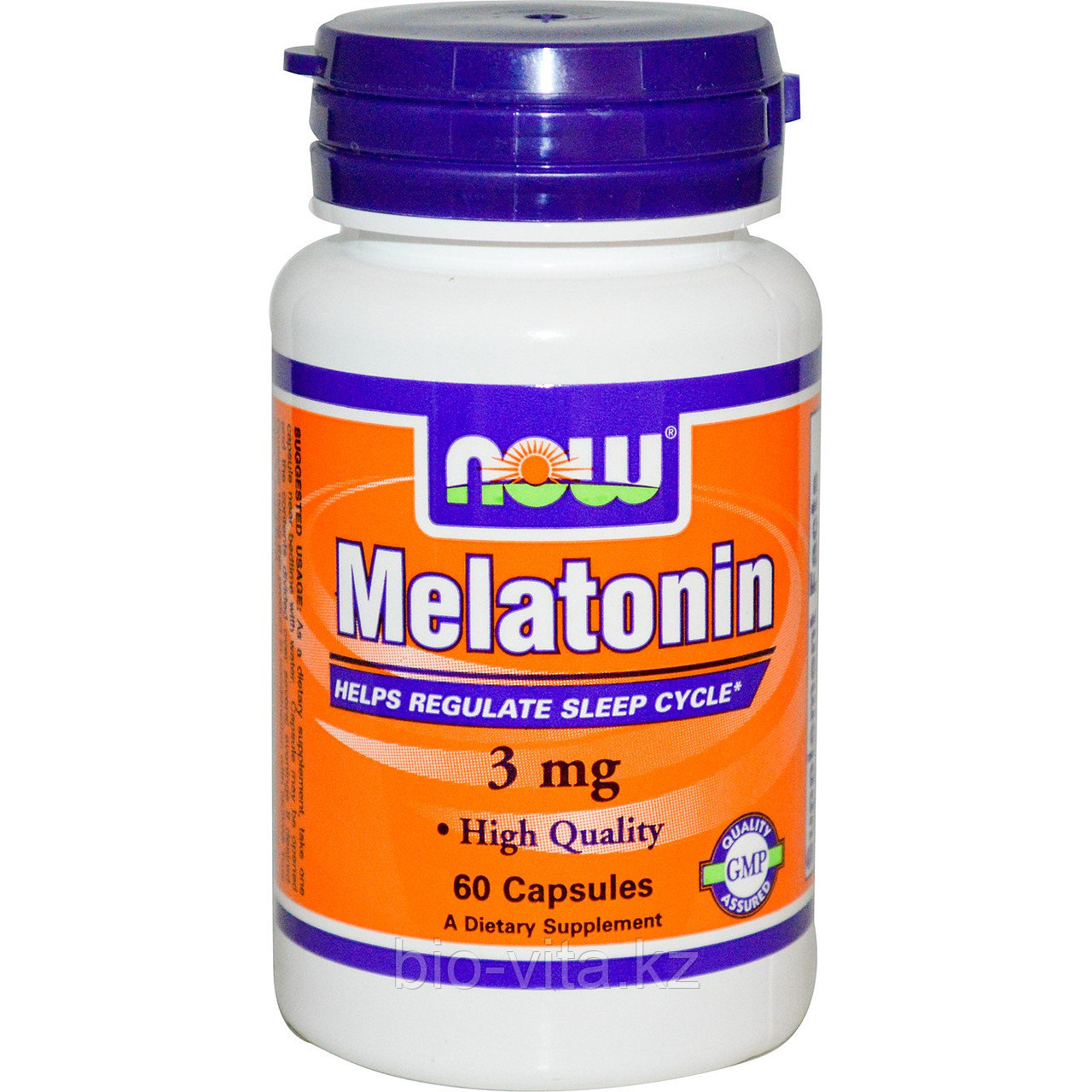 Мелатонин, 3 мг, 60 капсул. Now Foods