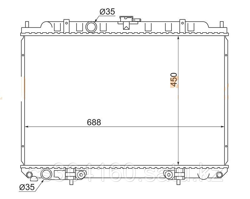 Радиатор NISSAN PRESAGE U30 98-03