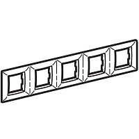 Рамка на 2+2+2+2+2 модуля (пятиместная), песочная, RAL1002