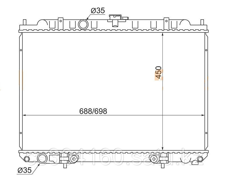 Радиатор NISSAN PRAIRIE/LIBERTY #M12 98-05