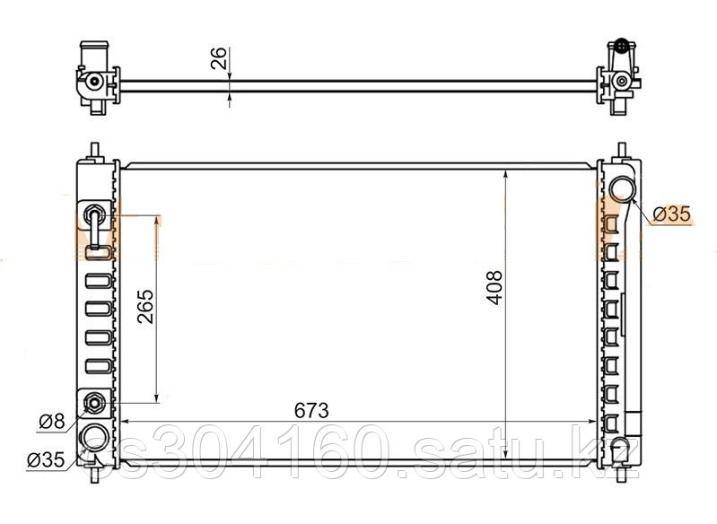 Радиатор NISSAN TEANA L33 14-