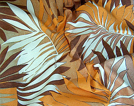 Ткань для штор  - бамбуковые листья
