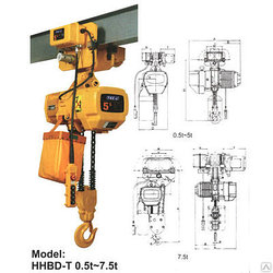 Тали электрические цепные 1 т /6м
