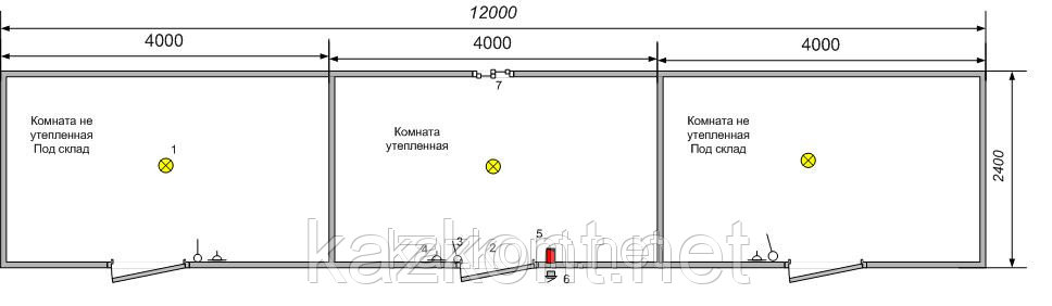 Контейнер 40 ф под склад