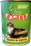 Clan Family 415г паштет из Курицы влажный корм для кошек
