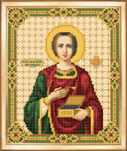 СБИ-004 Схема для вышивания бисером Икона Великомученик и Целитиль Пантелеймон