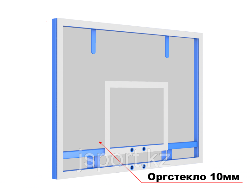 Щит баскетбольный тренировочный из оргстекла