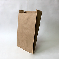 Пакет крафт на вынос 38*21*10см. Без логотипа.