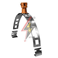 Коньковые держатели H=4 cm, проволока Ø 5-8 mm, алюминий