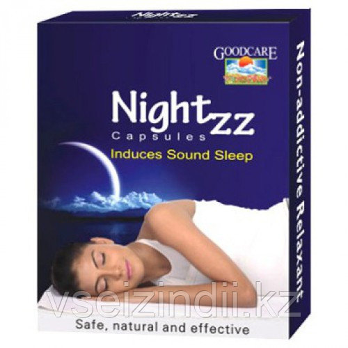 Найт ЗеЗе для улучшения сна, Байдьянахт / Goodcare Nightzz, Baidyanath 10 капсул - фото 1 - id-p36668877