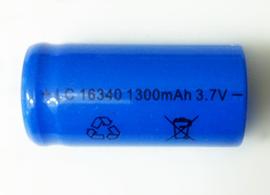 Аккумулятор  3.7V Li-ion LC 16340, 1300mA