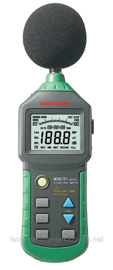 MASTECH MS6701 Цифровой шумомер. Внесен в реестр СИ РК