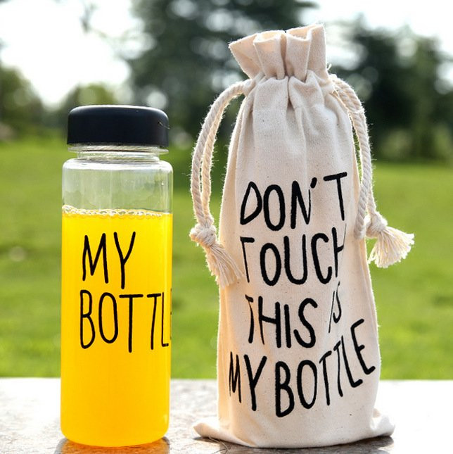 Бутылочка My bottle цветные с мешочком в комплекте.