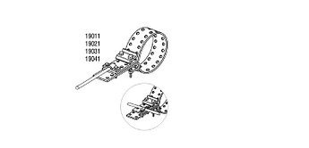 Обойма-зажим и хомут универсальный для труб Ø 124-222 mm, проволока Ø 5-10 mm, серия Gold