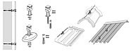 Держатель проволоки пластиковый, H=4 cm с колком Ø 10x100 mm, проволока Φ 5-8 mm