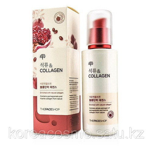 Антивозрастная сыворотка с лифтинг эффектом "Гранат и Коллаген" THE FACE SHOP Pomegranate And Collagen Volume