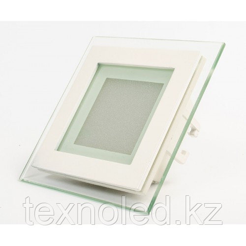 Потолочный светильник квадратный 12W (со стеклом) - фото 1 - id-p35076177
