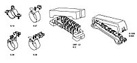 Равнопотенциальная шина 6x6-25 mm², 1x2,5-6 mm², 1x50 mm², B до 30x4 mm либо Ø 10 mm, никелированная медь