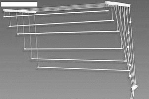 Сушилка для белья потолочная "Лиана" 7 линий 1,7 м, цвет белый, фото 2