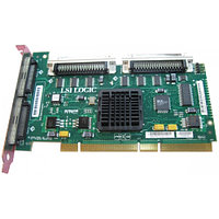 1U505 Контроллер RAID SCSI Dell PERC4/DC PCBX518-B1 LSI53C1030/Intel XScale IOP321 128Mb(256Mb) Int-2x68Pin Ext-2x68Pin RAID50 UW320SCSI PCI-X For