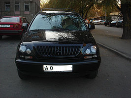 Защита фар Lexus RX 1998-2002 с чёрным рисунком