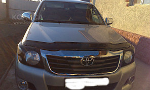 Защита фар Toyota HiLux 2011-2014 с чёрным рисунком