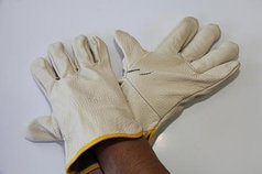 Перчатки кожаные