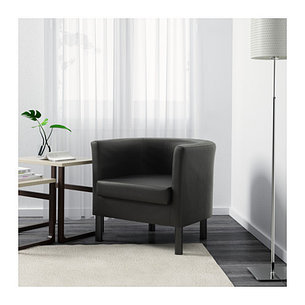 Кресло СОЛЬСТА ОЛАРП черный ИКЕА, IKEA, фото 2