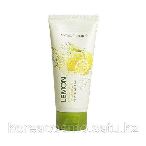 NATURE REPUBLIC REAL NATURE PEELING GEL WASH-LEMON ПИЛИНГ ГЕЛЬ С ЭКСТРАКТОМ ЛИМОНА 120ML