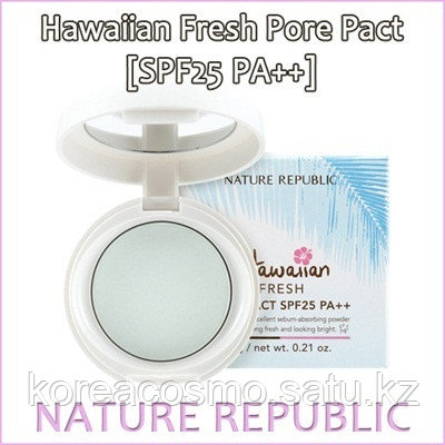 Компактная матирующая пудра для жирной кожи Hawaiian Fresh Pore Pact SPF25 PA+++,6гр