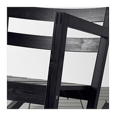 Кесло-качалка ВЭРМДЭ д/дома/улицы черно-коричневый ИКЕА, IKEA , фото 3