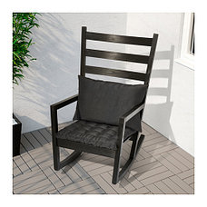 Кесло-качалка ВЭРМДЭ д/дома/улицы черно-коричневый ИКЕА, IKEA , фото 3