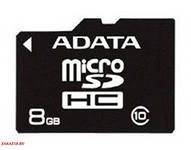 Карта памяти Adata micro SDHC 8 GB 10 CLASS, Алматы