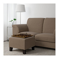 Пуф ЭКЕНЭС Хенста светло-коричневый ИКЕА, IKEA, фото 2