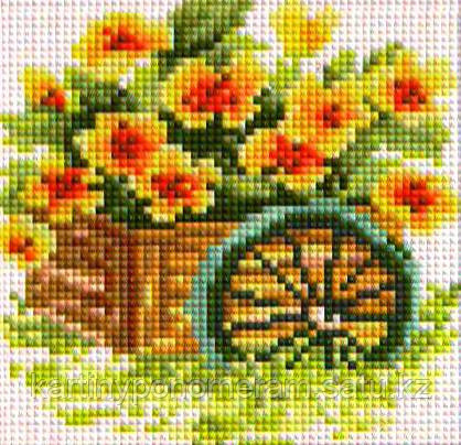 Картина стразами без подрамника H0430 15x15см