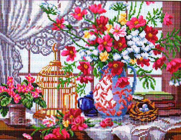 Картина стразами без подрамника J4511 46x35см